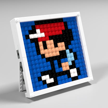 Pixel Art of an Optimistic Boy Compatible Lego Set - Spread Positivity and Joy