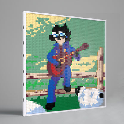 The Shepherd Boy Compatible LEGO Artwork (64*64 dots, Assembled Frame)