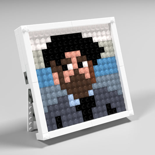 Claude Monet's Self-Portrait Compatible Lego Pixel Art DIY Decorative Painting Set