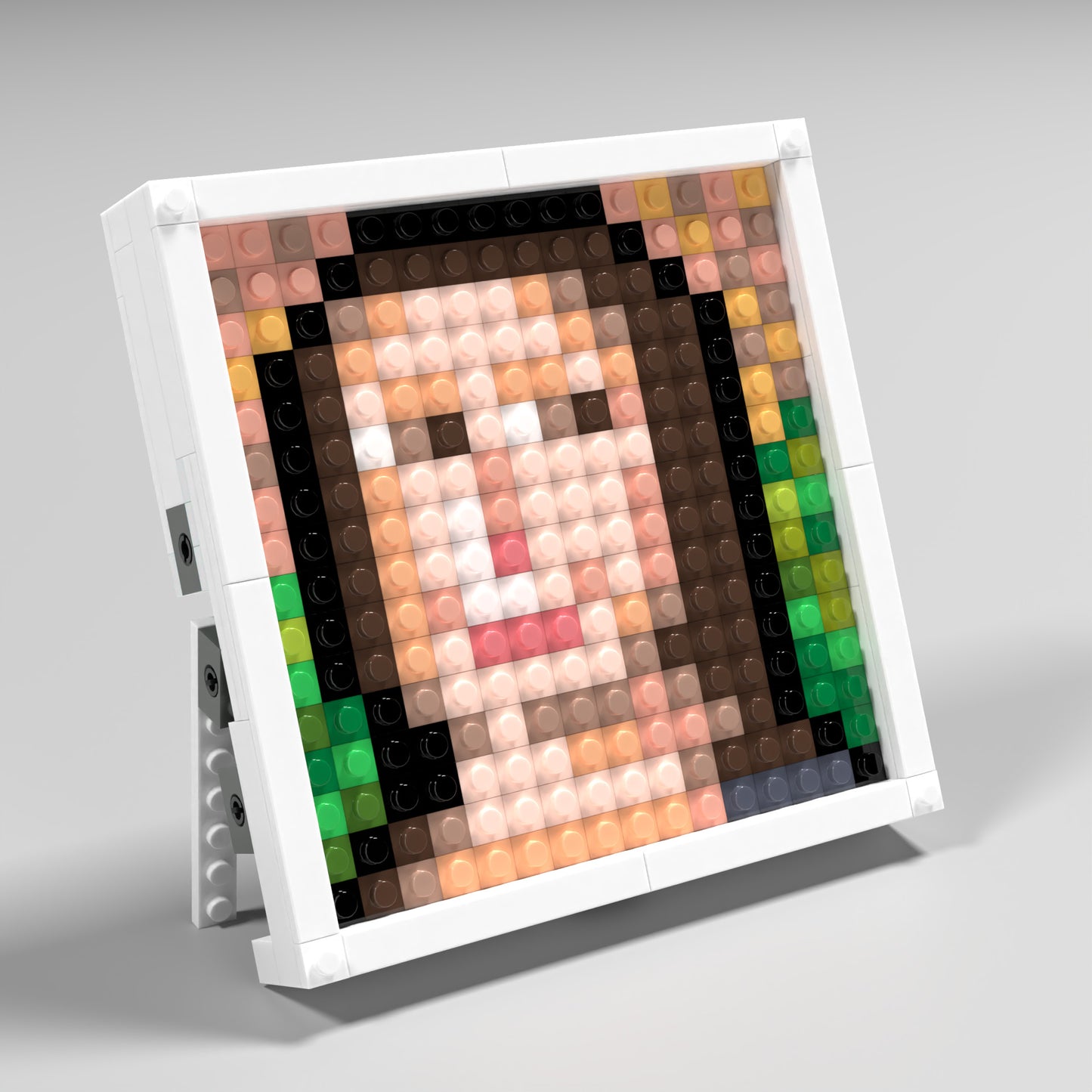 The Smile of Mona Lisa Compatible Lego Pixel Art DIY Decorative Painting Set