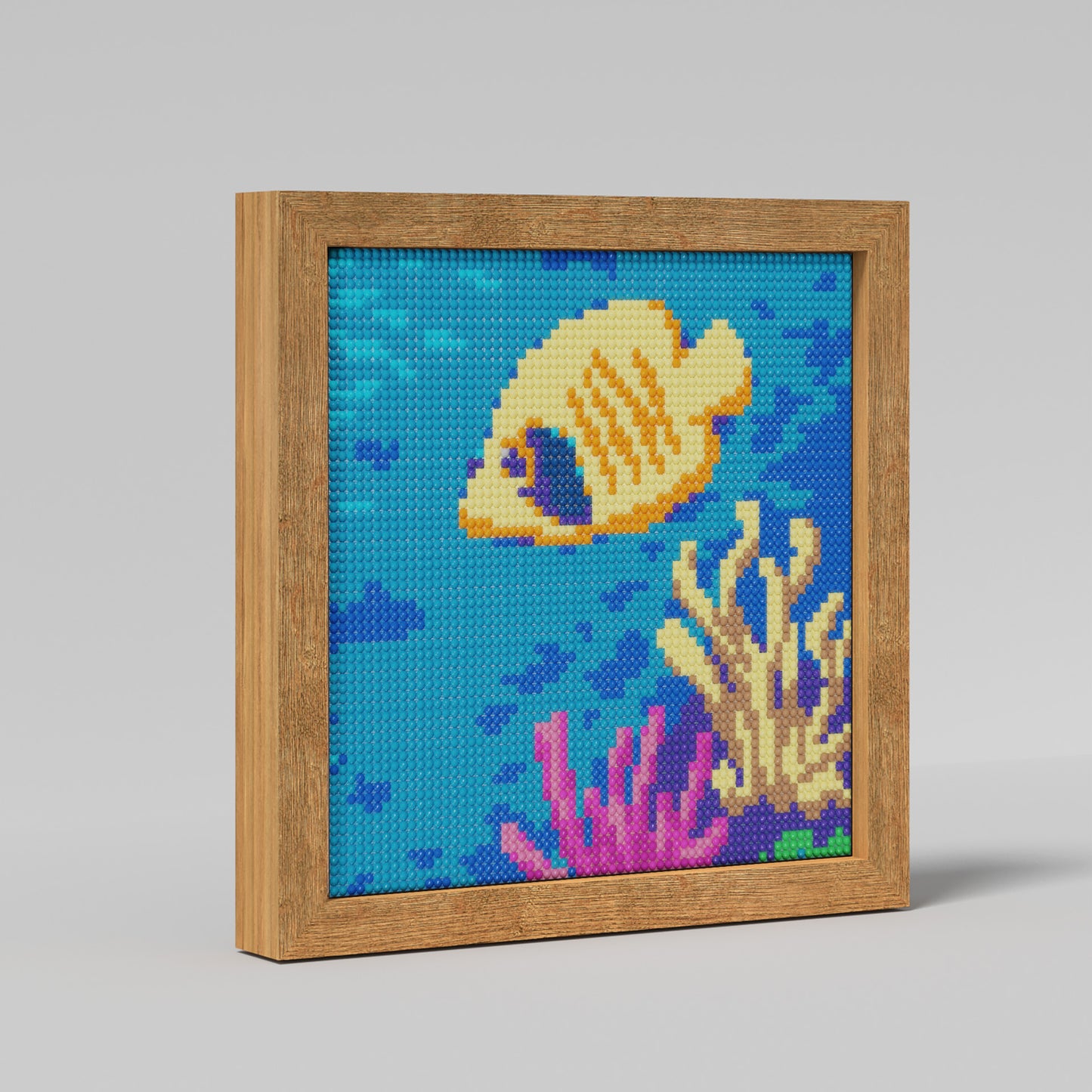 64x64 Pixel "Tropical Fish" Diamond Painting Cross Stitch Kit