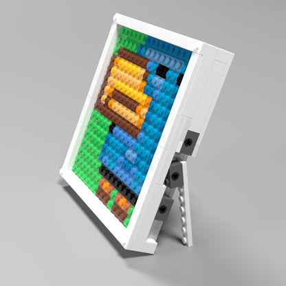 Pixel Art of Pelican Compatible Lego Set - A Minimalist Decoration with Big Beak