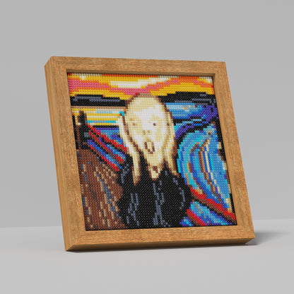 64x64 Pixel "The Scream by Edvard Munch" Diamond Painting Cross Stitch Kit