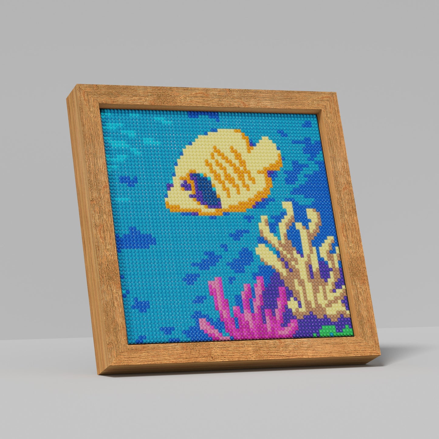 64x64 Pixel "Tropical Fish" Diamond Painting Cross Stitch Kit