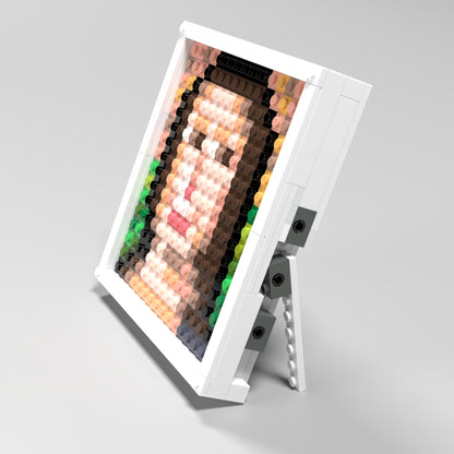 The Smile of Mona Lisa Compatible Lego Pixel Art DIY Decorative Painting Set