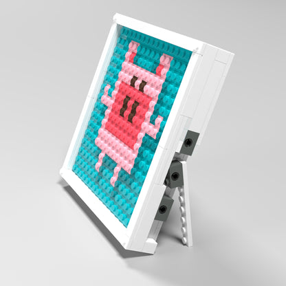 Pixel Art of a Little Pig Compatible Lego Set - An Adorable Decoration to Light up Your Space