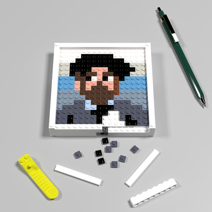 Claude Monet's Self-Portrait Compatible Lego Pixel Art DIY Decorative Painting Set