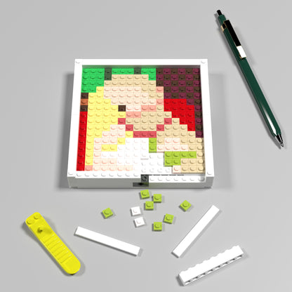 Pixel Art of Picasso's Dream Compatible Lego Set - An Abstract Decoration to Ignite Imagination