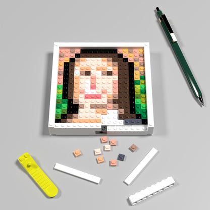 The Smile of Mona Lisa Compatible Lego Pixel Art DIY Decorative Painting Set