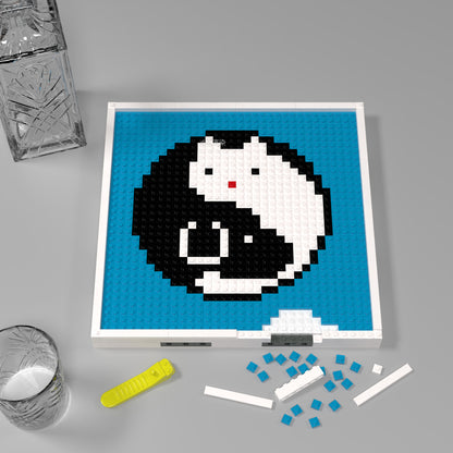 DIY 32*32 Building Brick Tai Chi Pixel Art Kit - Compatible with Lego