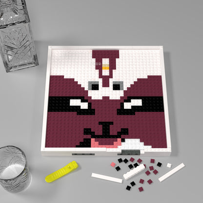 32*32 Compatible Lego Pieces "Face of Peking Opera Chou" Pixel Art