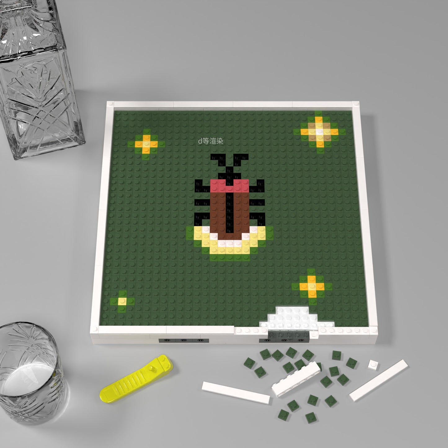 A Pixel Art of “Firefly” Made of 32*32 Compatible Lego Bricks