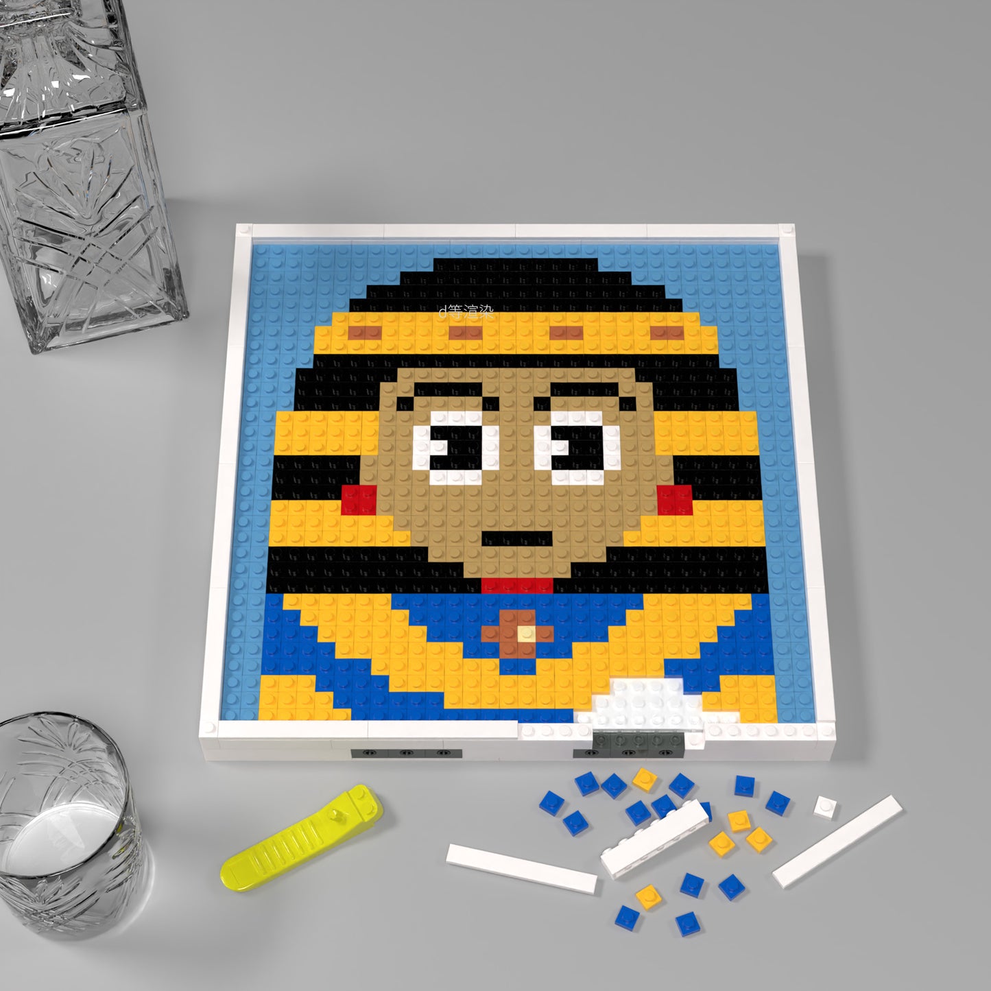 32*32 Compatible Lego Pieces "Egyptian Queen" Pixel Art