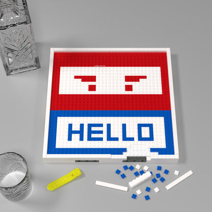 32*32 Compatible Lego Pieces Cartoon Image Hello Pixel Art