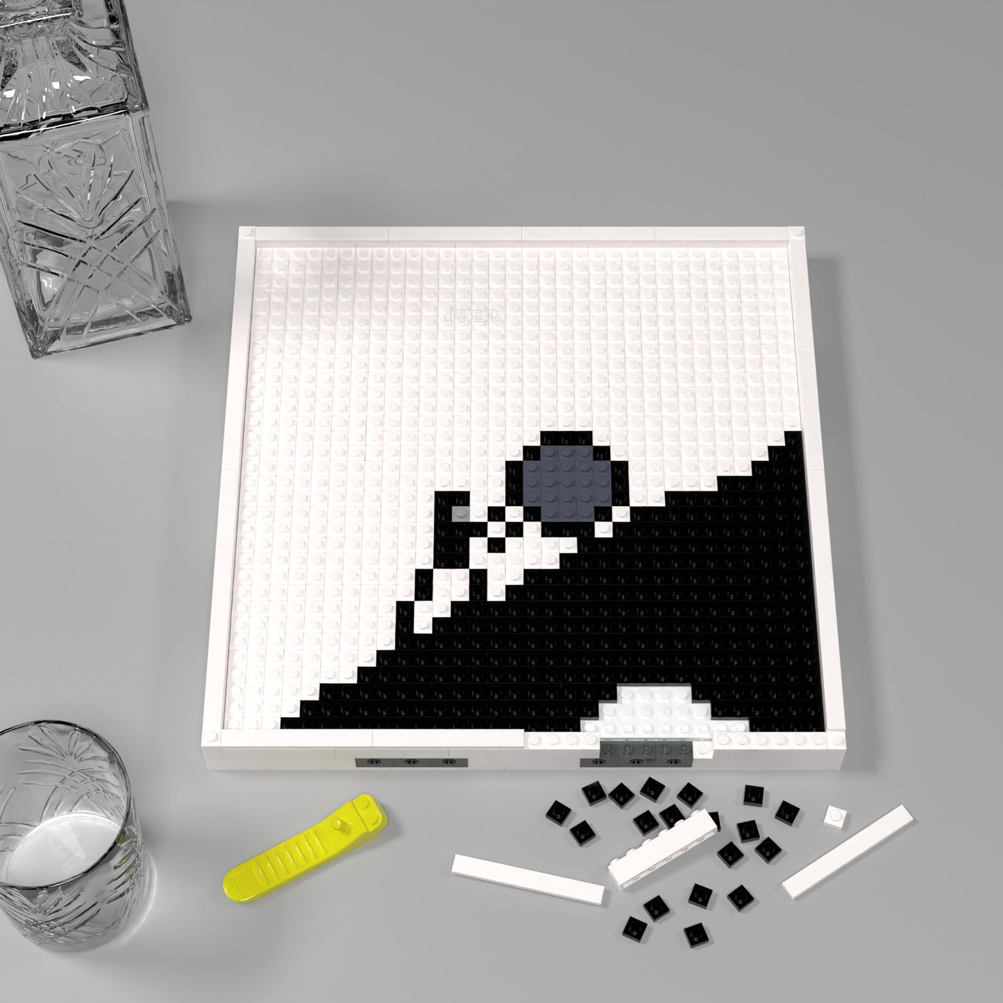 Sisyphus Building Brick Pixel Art - 32*32 Modular Compatible with Lego