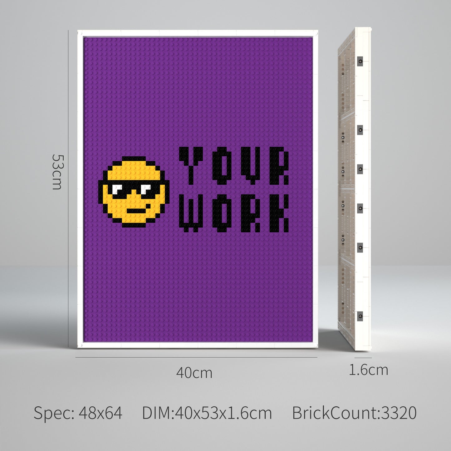 Customize a  48x64 Pixel Building Brick Mosaic Art Kit- We'll Ship Based on Your Design!