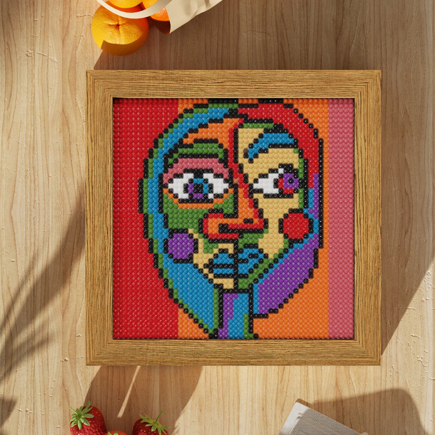 48*48 Dot Handmade Diamond Painting Picasso's Childlike Style Customized Fun Home Gift