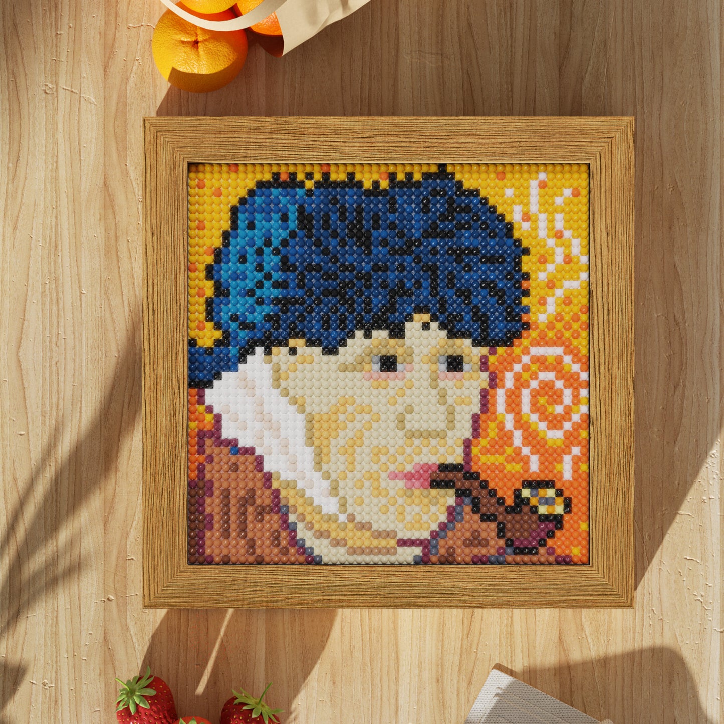 48*48 Dot Handmade Diamond Painting Van Gogh Self-Portrait Smoking Pipe Custom Romantic Gift