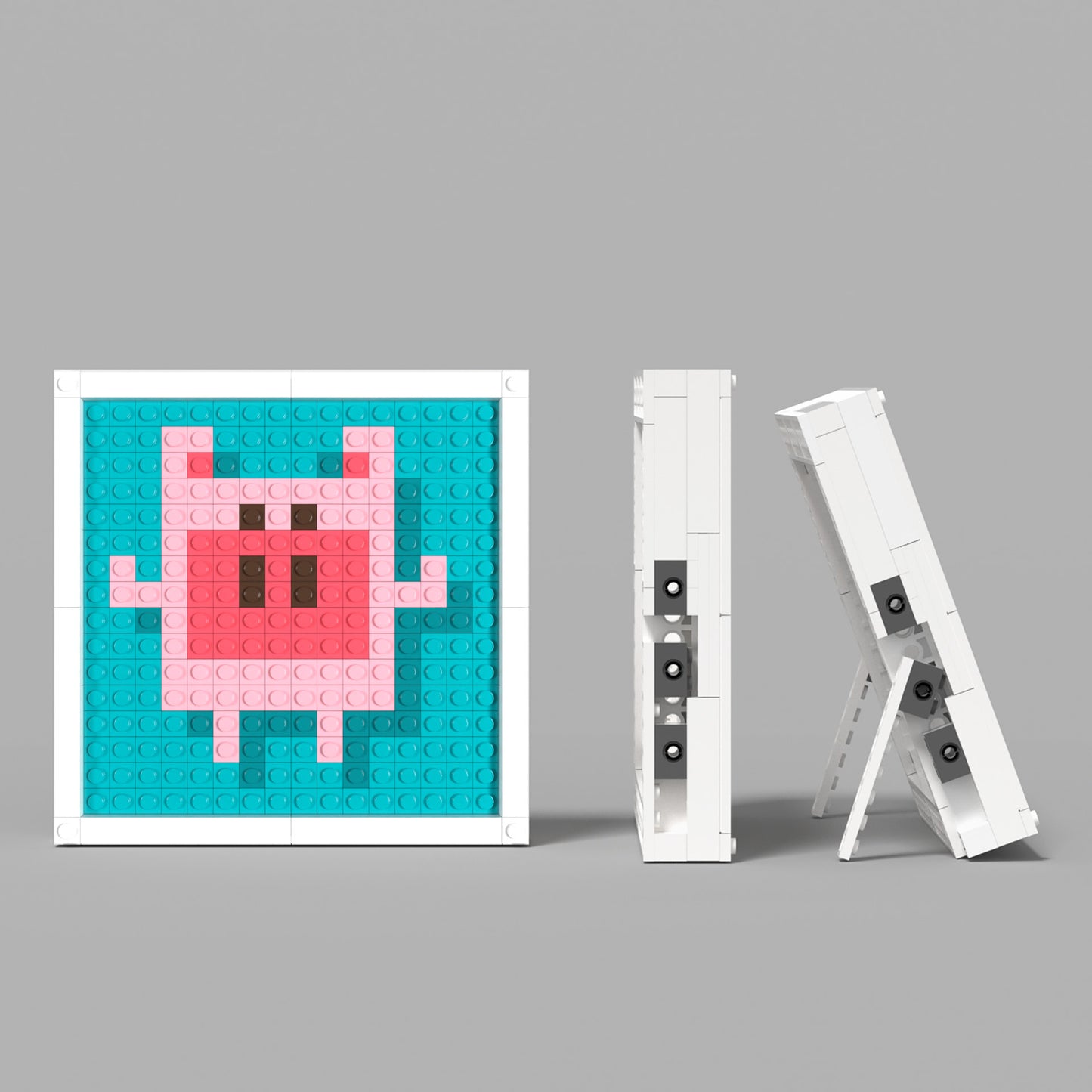 Pixel Art of a Little Pig Compatible Lego Set - An Adorable Decoration to Light up Your Space