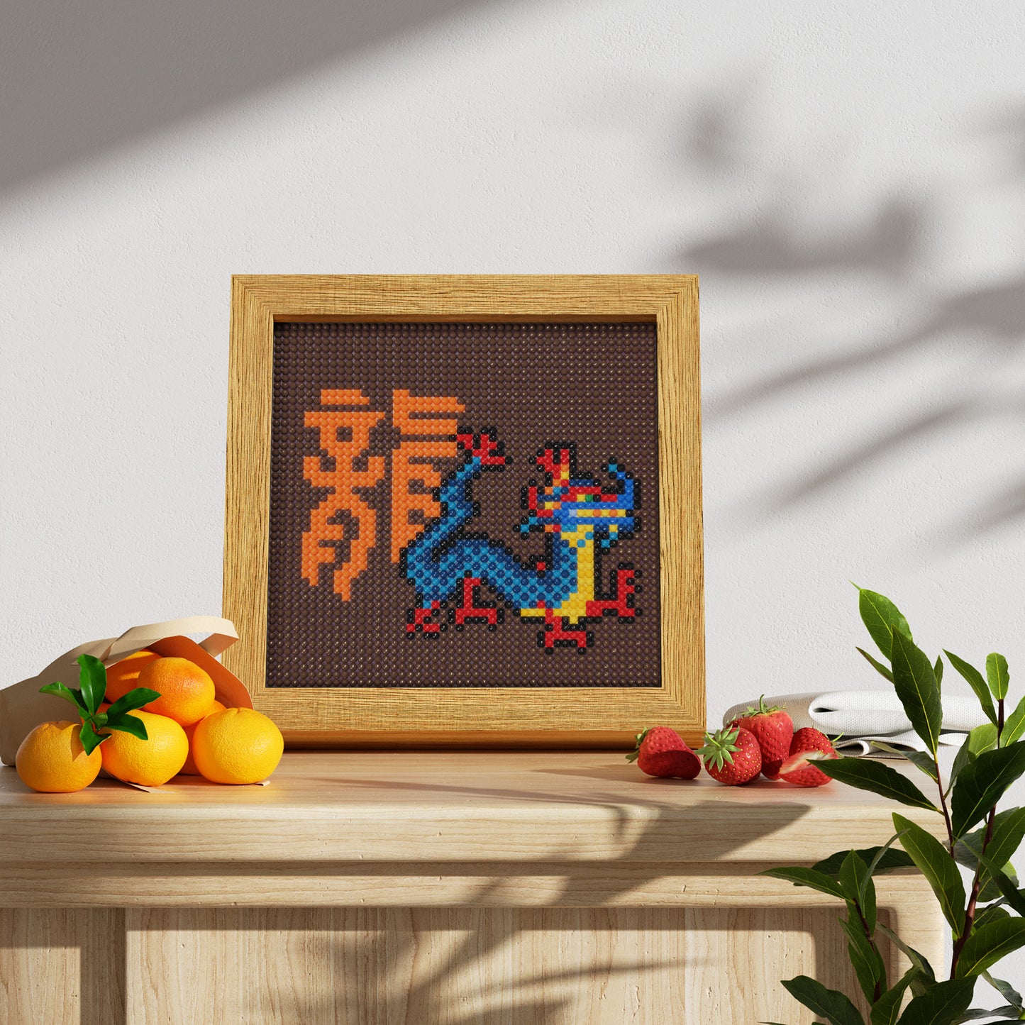 48*48 Dot Handmade Diamond Painting Chinese Zodiac Dragon Customized Chinese Traditional Culture Artwork  The Best Gift for Dragon Friends