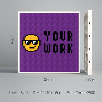 Customize a  48x48 Pixel Building Brick Mosaic Art Kit- We'll Ship Based on Your Design!