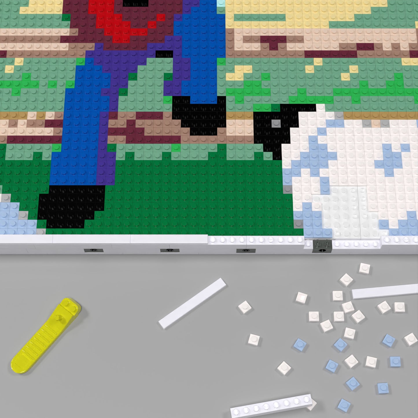 The Shepherd Boy Compatible LEGO Artwork (64*64 dots, Assembled Frame)