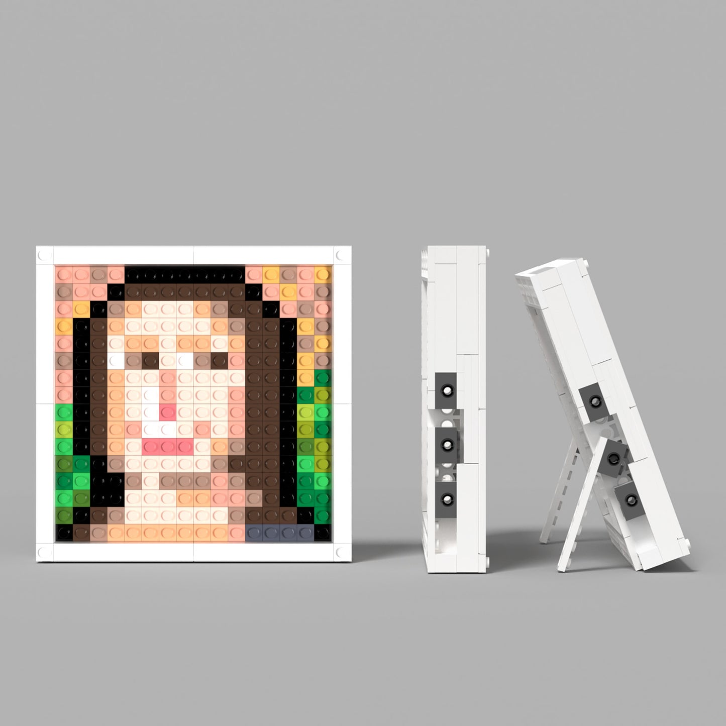 The Smile of Mona Lisa Compatible Lego Pixel Art DIY Decorative Painting Set