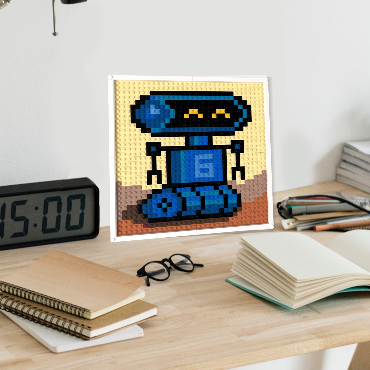 32*32 Compatible Lego Pieces Cartoon Robot Pixel Art