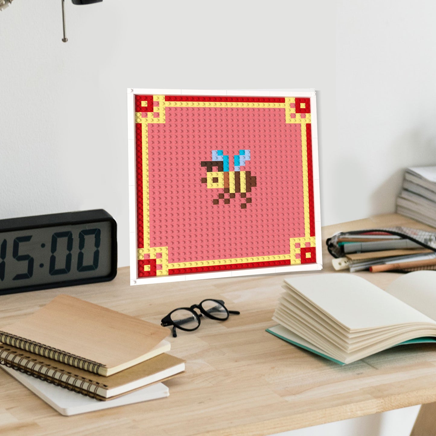 32*32 Compatible Lego Pieces "Bee" Pixel Art