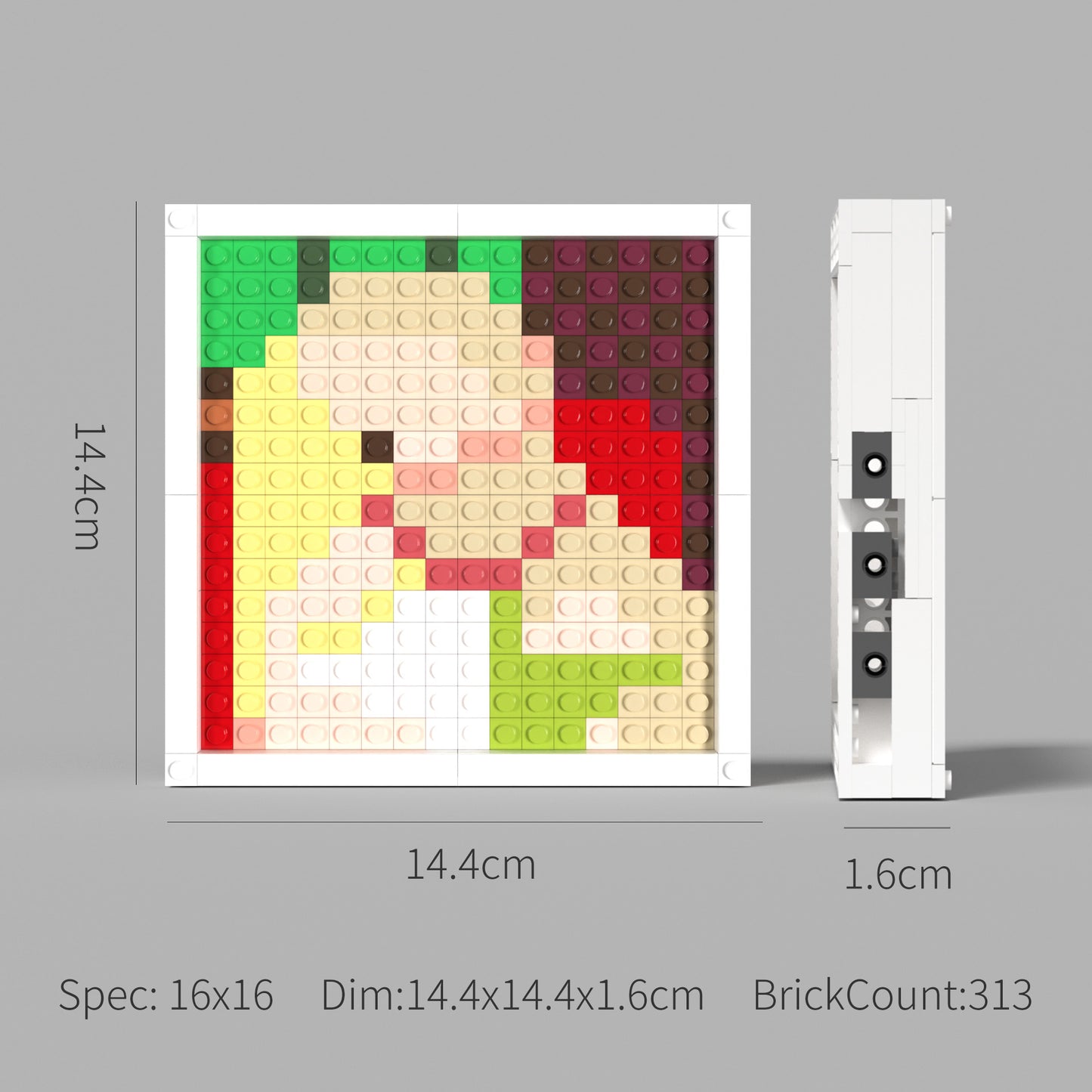 Pixel Art of Picasso's Dream Compatible Lego Set - An Abstract Decoration to Ignite Imagination