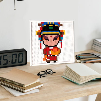 32*32 Compatible Lego Pieces Chinese Opera Character Pixel Art