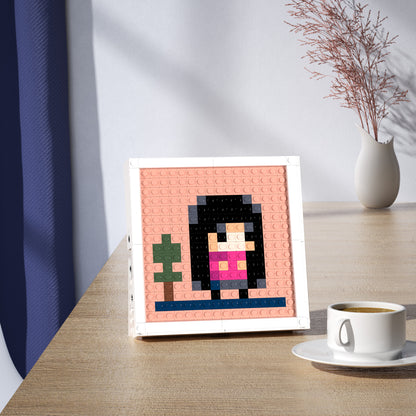Ultra Low Resolution Girl Compatible Lego Pixel Art DIY Decorative Painting Set