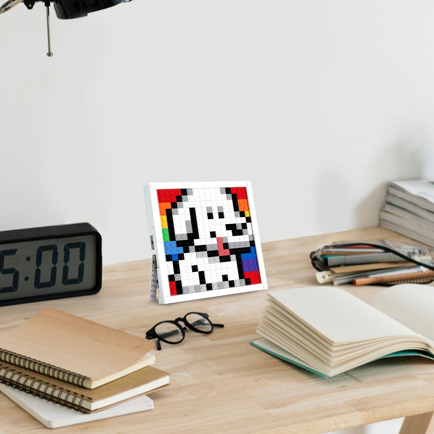 Pixel Art of Dogs Compatible Lego Set - A Minimalist Pet-themed Decoration