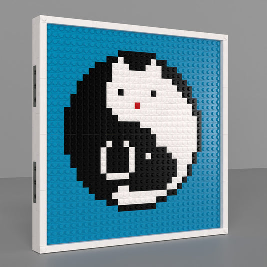 DIY 32*32 Building Brick Tai Chi Pixel Art Kit - Compatible with Lego