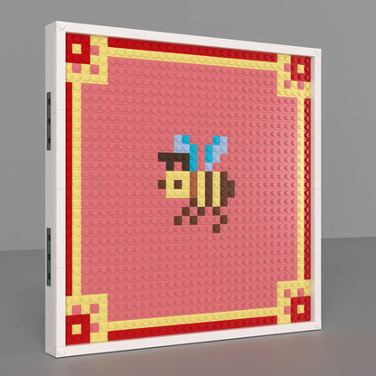 32*32 Compatible Lego Pieces "Bee" Pixel Art