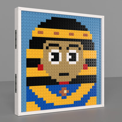 32*32 Compatible Lego Pieces "Egyptian Queen" Pixel Art