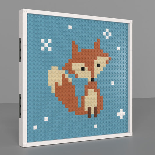 32*32 Compatible Lego Pieces Cartoon Fox Pixel Art