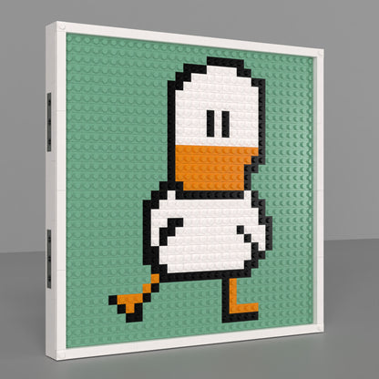 Cartoon Duck Building Brick Pixel Art - 32*32 Modular Compatible with Lego