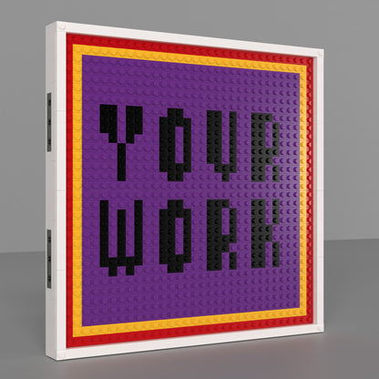 Customize a  32x32 Pixel Building Brick Mosaic Art Kit- We'll Ship Based on Your Design!