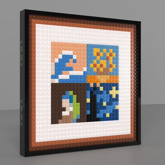 32*32 Compatible Lego Pieces "Extremely Abstract Four Famous Paintings" Pixel Art Collection