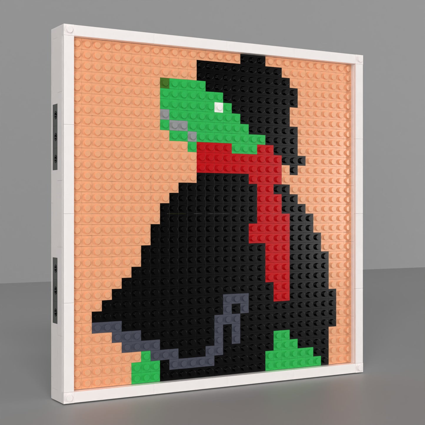 Crocodile Hero Building Brick Pixel Art - 32*32 Modular Compatible with Lego
