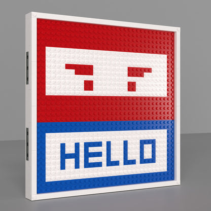 32*32 Compatible Lego Pieces Cartoon Image Hello Pixel Art