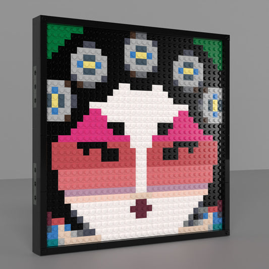 32*32 Compatible Lego Pieces "Face of Peking Opera Dan" Pixel Art