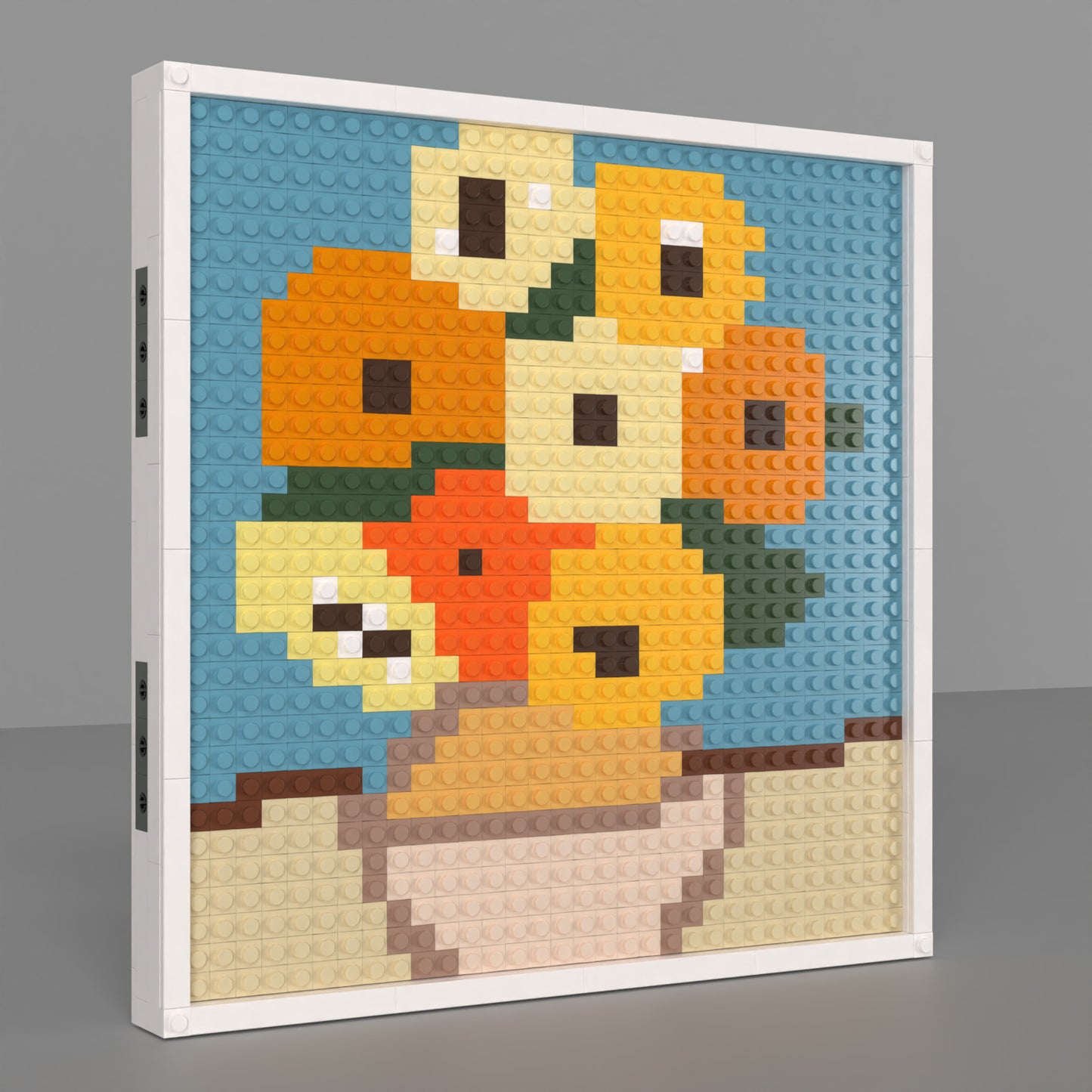 Van Gogh Sunflowers Building Brick Pixel Art - 32*32 Modular Compatible with Lego