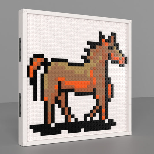 Majestic Horse Building Brick Pixel Art - 32*32 Modular Compatible with Lego